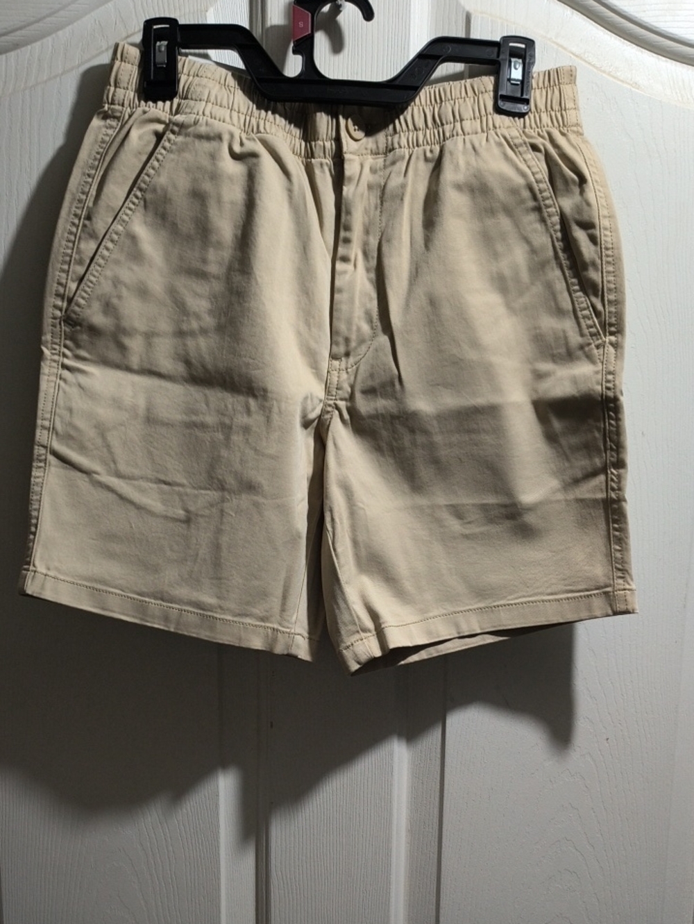 Men's Elastic-Waist Hybrid Shorts - Beige